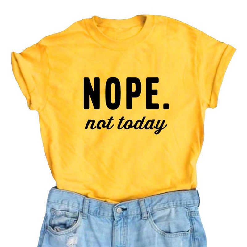 YITAN Women Cute Graphic T Shirts Teen Girls Summer Funny Tops Yellow Small - Image 1